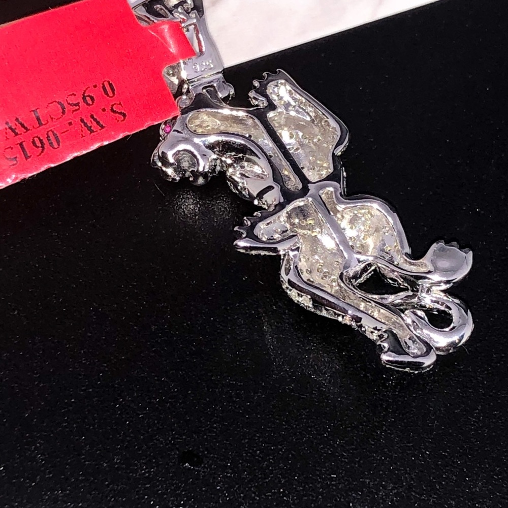 Mesmerizing REAL DIAMOND Custom tiger pendant WOW! - Picture 14 of 15